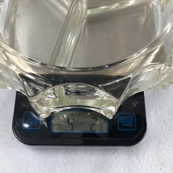 Heavy Glass Ashtray Large Candle Holder Candy Dish Trinket/Coin Catcher Multiuse - Picture 10 of 10